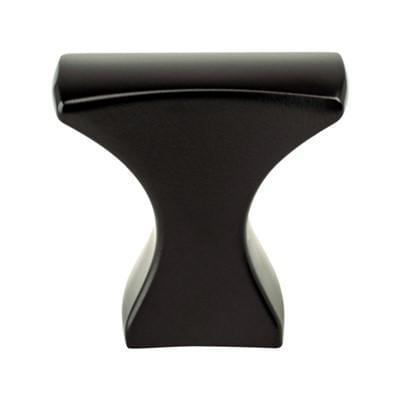 Aspire Square Knob 1-1/4in x 3/4in Matte Black