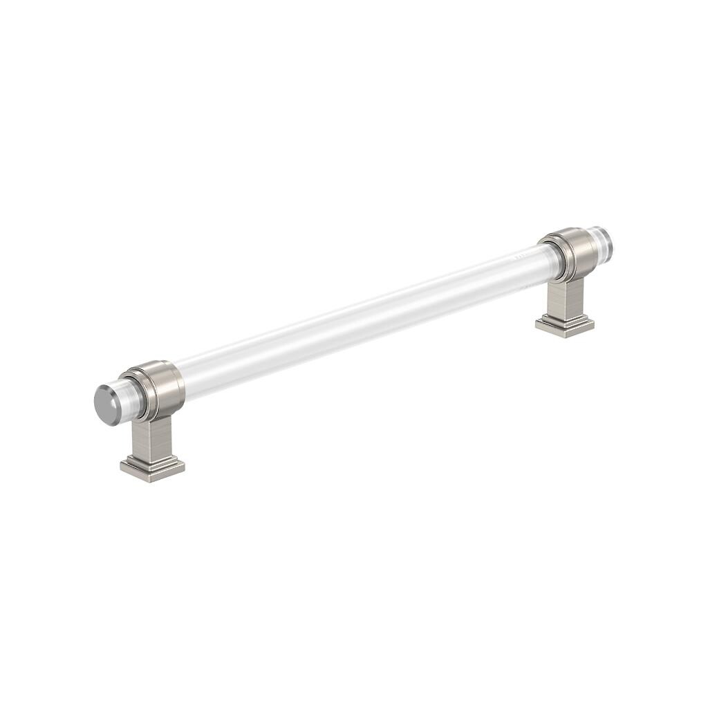Glacio Pull 8 inch CC Clear/Satin Nickel 