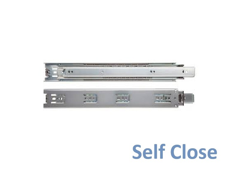 KV - 14" - GS4200 100lbs 3/4 Extension Self-Close Side Mount Slides