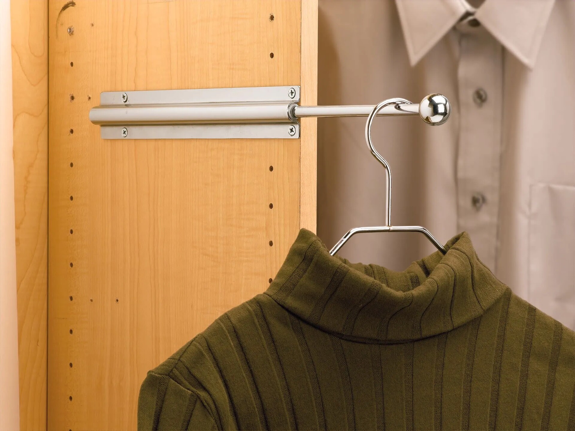 Rev-A-Shelf - 12" Chrome Standard Valet Rod