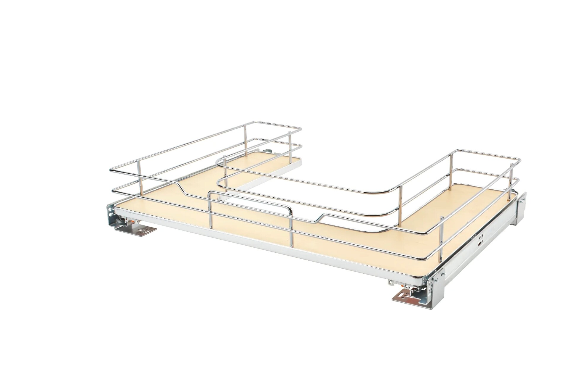 Rev-A-Shelf - 33" Maple Undersink Pullout U-Shape Basket w/ Soft-Close
